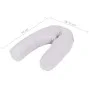 Almohada de embarazo con forma de J 54x(36-43) cm gris de , Almohadas de lactancia - Ref: Foro24-132974, Precio: 21,18 €, Des...
