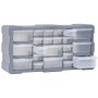 Multi-drawer organizer with 22 drawers 49x16x25.5 cm by vidaXL, Toolboxes - Ref: Foro24-147584, Price: 32,98 €, Discount: %