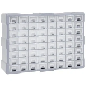 Multi-drawer organizer with 64 drawers 52x16x37.5 cm by vidaXL, Toolboxes - Ref: Foro24-147580, Price: 60,46 €, Discount: %