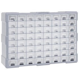 Multi-Schubladen-Organizer mit 64 Schubladen 52x16x37,5 cm von vidaXL, Werkzeugkästen - Ref: Foro24-147580, Preis: 55,09 €, R...