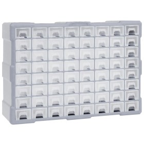 Organizador multicajones con 64 cajones 52x16x37,5 cm