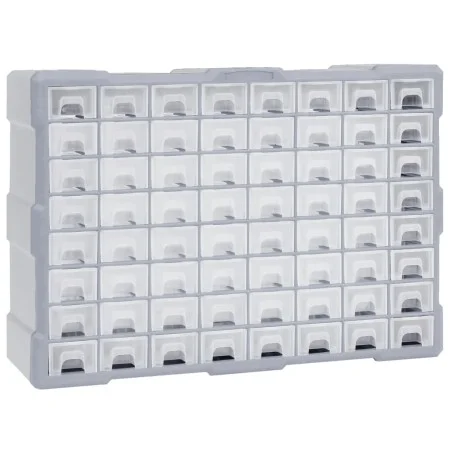Multi-drawer organizer with 64 drawers 52x16x37.5 cm by vidaXL, Toolboxes - Ref: Foro24-147580, Price: 60,46 €, Discount: %