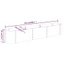 Pflanzbeet Stahl Pulverbeschichtung grau 224x40x36 cm von , Töpfe und Pflanzgefäße - Ref: Foro24-318874, Preis: 54,12 €, Raba...
