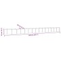 Pflanzbeet pulverbeschichteter Stahl anthrazit 620x80x36 cm von , Töpfe und Pflanzgefäße - Ref: Foro24-318946, Preis: 110,58 ...