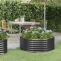 Pflanzbeet pulverbeschichteter Stahl anthrazit 100x100x36cm von , Töpfe und Pflanzgefäße - Ref: Foro24-318986, Preis: 52,93 €...