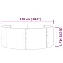Pflanzbeet pulverbeschichteter Stahl anthrazit 100x100x36cm von , Töpfe und Pflanzgefäße - Ref: Foro24-318986, Preis: 52,93 €...