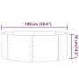 Pflanzbeet pulverbeschichteter Stahl anthrazit 100x100x36cm von , Töpfe und Pflanzgefäße - Ref: Foro24-318986, Preis: 45,60 €...