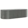 Pflanzbeet Stahl Pulverbeschichtung grau 249x100x68 cm von , Töpfe und Pflanzgefäße - Ref: Foro24-319064, Preis: 124,17 €, Ra...