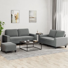 3-piece dark gray fabric sofa set by , Sofas - Ref: Foro24-3201891, Price: 558,72 €, Discount: %