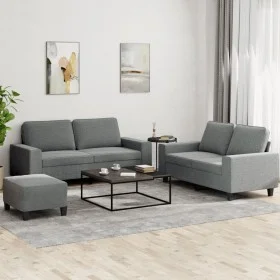 3-piece dark gray fabric sofa set by , Sofas - Ref: Foro24-3201891, Price: 549,59 €, Discount: %