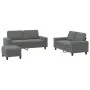 3-piece dark gray fabric sofa set by , Sofas - Ref: Foro24-3201891, Price: 549,59 €, Discount: %