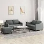Set Sofas mit Kissen 3 Stück dunkelgrauer Stoff von , Sofas - Ref: Foro24-3201811, Preis: 447,55 €, Rabatt: %