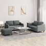 Set Sofas mit Kissen 3 Stück dunkelgrauer Stoff von , Sofas - Ref: Foro24-3201811, Preis: 452,12 €, Rabatt: %