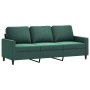 Sofagarnitur mit 3 Stück dunkelgrünen Samtkissen von , Sofas - Ref: Foro24-3201528, Preis: 544,80 €, Rabatt: %