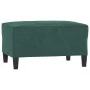 Set of sofas with 3 dark green velvet cushions by , Sofas - Ref: Foro24-3201528, Price: 535,38 €, Discount: %