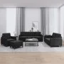 Juego de sofás 4 piezas terciopelo negro de , Sofás - Ref: Foro24-3201949, Precio: 658,26 €, Descuento: %
