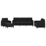 Juego de sofás 4 piezas terciopelo negro de , Sofás - Ref: Foro24-3201949, Precio: 658,26 €, Descuento: %