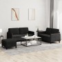 3-piece black velvet sofa set by , Sofas - Ref: Foro24-3201989, Price: 452,98 €, Discount: %