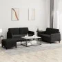 Juego de sofás 3 piezas terciopelo negro de , Sofás - Ref: Foro24-3201989, Precio: 446,28 €, Descuento: %