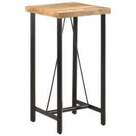 Stehtisch aus Eisen und massivem Mangoholz 55x55x107 cm von , Küchen- und Esstische - Ref: Foro24-356380, Preis: 221,72 €, Ra...