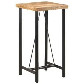 Tall iron and solid mango wood high table 55x55x107 cm by , Kitchen and dining tables - Ref: Foro24-356380, Price: 217,26 €, ...