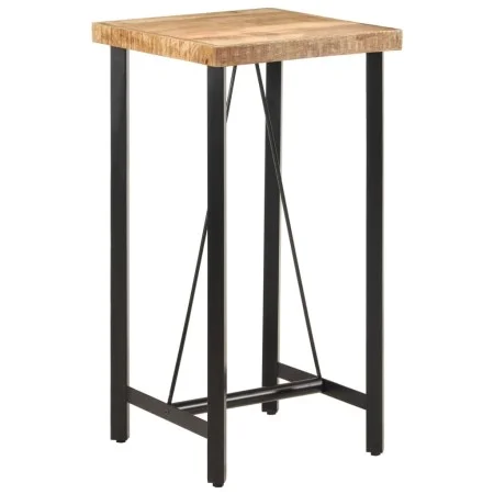 Stehtisch aus Eisen und massivem Mangoholz 55x55x107 cm von , Küchen- und Esstische - Ref: Foro24-356380, Preis: 217,26 €, Ra...