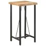 Tall iron and solid mango wood high table 55x55x107 cm by , Kitchen and dining tables - Ref: Foro24-356380, Price: 217,26 €, ...