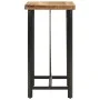 Tall iron and solid mango wood high table 55x55x107 cm by , Kitchen and dining tables - Ref: Foro24-356380, Price: 217,26 €, ...
