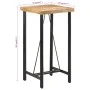 Tall iron and solid mango wood high table 55x55x107 cm by , Kitchen and dining tables - Ref: Foro24-356380, Price: 217,26 €, ...