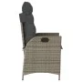 Reclining garden armchair with gray synthetic rattan cushions by , Garden chairs - Ref: Foro24-365259, Price: 134,75 €, Disco...
