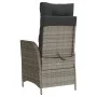 Reclining garden armchair with gray synthetic rattan cushions by , Garden chairs - Ref: Foro24-365259, Price: 134,75 €, Disco...