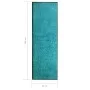 Waschbare Fußmatte in Cyanblau, 60 x 180 cm von vidaXL, Fußmatten - Ref: Foro24-323459, Preis: 55,21 €, Rabatt: %