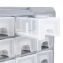 Multi-drawer organizer with 64 drawers 52x16x37.5 cm by vidaXL, Toolboxes - Ref: Foro24-147580, Price: 60,46 €, Discount: %