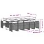 11-piece garden dining set with black synthetic rattan cushions by , Garden sets - Ref: Foro24-3210571, Price: 917,92 €, Disc...