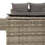 Tumbona doble con cojines ratán sintético gris de , Tumbonas - Ref: Foro24-368391, Precio: 213,84 €, Descuento: %