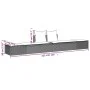 Double sun lounger with gray synthetic rattan cushions by , Loungers - Ref: Foro24-368391, Price: 266,22 €, Discount: %