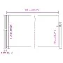 Seitlicher ausziehbarer schwarzer Markisenstoff 120x600 cm. von , Sonnenschirme - Ref: Foro24-4004489, Preis: 79,19 €, Rabatt: %