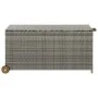 Light gray synthetic rattan garden storage box 120x65x61 cm by vidaXL, Outdoor storage boxes - Ref: Foro24-310090, Price: 135...