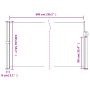 Toldo lateral retráctil gris antracita 140x600 cm de , Sombrillas - Ref: Foro24-4004518, Precio: 91,78 €, Descuento: %
