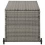 Light gray synthetic rattan garden storage box 120x65x61 cm by vidaXL, Outdoor storage boxes - Ref: Foro24-310090, Price: 131...