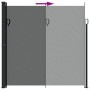 Toldo lateral retráctil negro 220x600 cm de , Sombrillas - Ref: Foro24-4004564, Precio: 129,49 €, Descuento: %