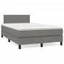 Cama box spring con colchón tela gris oscuro 120x190 cm de , Camas y somieres - Ref: Foro24-3269710, Precio: 442,41 €, Descue...