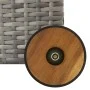 Light gray synthetic rattan garden storage box 120x65x61 cm by vidaXL, Outdoor storage boxes - Ref: Foro24-310090, Price: 135...