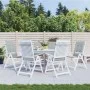 Cushions for high back chair, 6 units, light gray melange fabric. by , Cushions for chairs and sofas - Ref: Foro24-4002414, P...