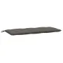 Garden bench cushions 2 units dark gray melange fabric 120x50x7 cm by , Cushions for chairs and sofas - Ref: Foro24-4002598, ...
