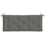 Garden bench cushions 2 units dark gray melange fabric 120x50x7 cm by , Cushions for chairs and sofas - Ref: Foro24-4002598, ...
