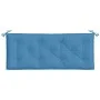 Cushions for garden bench 2 units blue melange fabric 120x50x7 cm by , Cushions for chairs and sofas - Ref: Foro24-4002601, P...