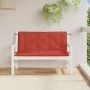 Cushions for garden bench 2 units red melange fabric 120x50x7 cm by , Cushions for chairs and sofas - Ref: Foro24-4002603, Pr...