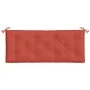 Cushions for garden bench 2 units red melange fabric 120x50x7 cm by , Cushions for chairs and sofas - Ref: Foro24-4002603, Pr...