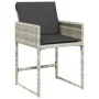 Garden dining set with 17 pieces, light gray synthetic rattan and cushions. by , Garden sets - Ref: Foro24-3278134, Price: 1,...